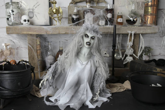 DAMA BLANCA ANIMADA 40 CM