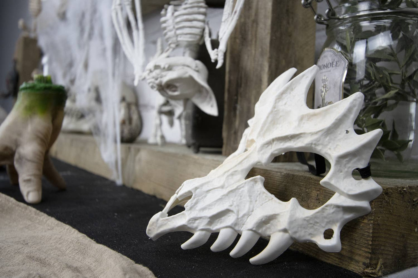 MÁSCARA DE ESQUELETO DE ECTOPLASMA